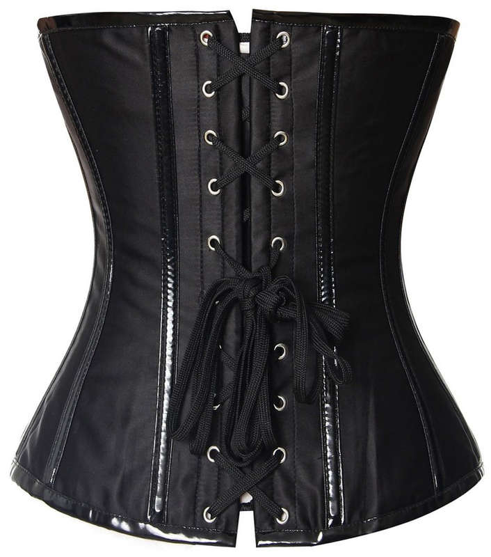 Metal Boned Underbust Corset, zipper Underbust Corset, Steel Boning Underbust Corset, #N4302