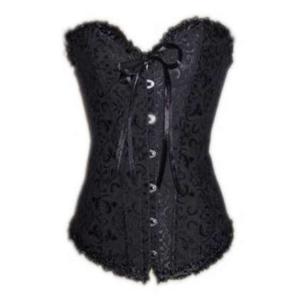 Embroidered Corsets, black Embroidered corset, corset, #N2061