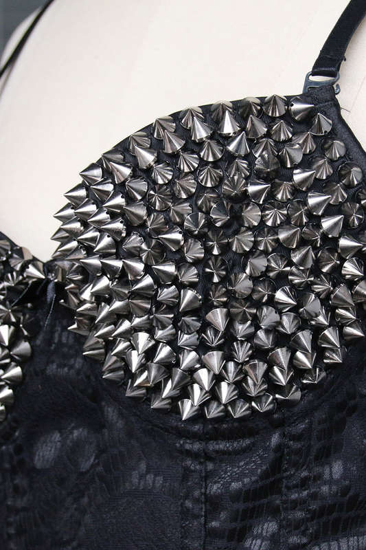 Steampunk Skull Pattern Corset, Silver Rivet Studded Corset, Steampunk Steel Boned Waist Training Corset, #N9950