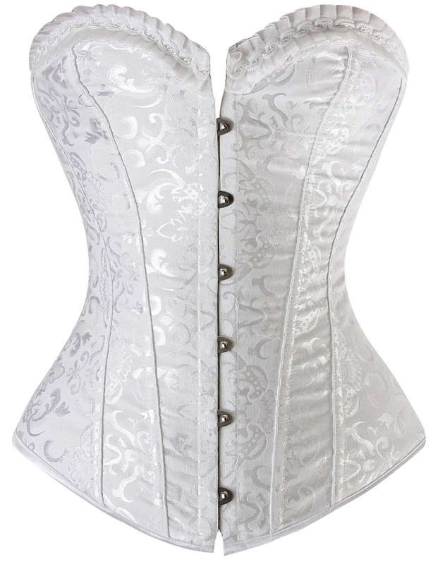 Steel Boning Corset, Vintage Floral Embroidered Corset, sexy Corsets, #M3226