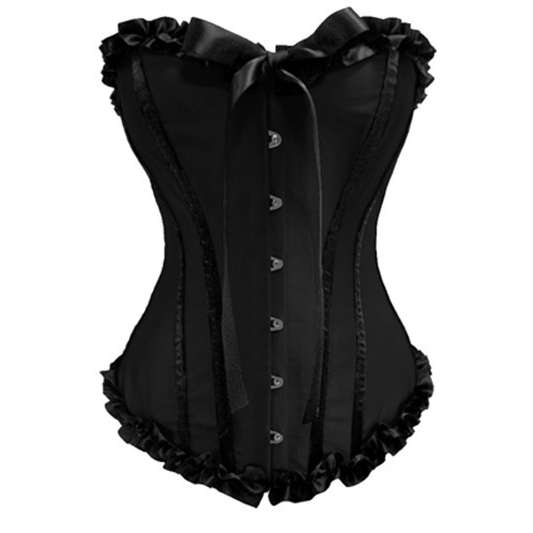 Strapless corset, Burlesque Corset, black corset, #N1232