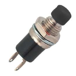PUSH BUTTON RND N.O. 1A  BLK-T  B163A-BLACK