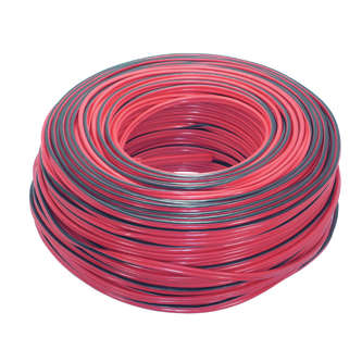 TWIN FLEX RED/BLACK 2.5 100M/ ROLL  GADC2.5F02ACRBGC1-100M