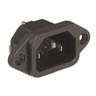 PLUG IEC P/MNT EARS 10A 250VAC - K241