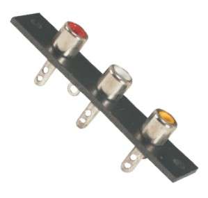 SOCK RCA 3W P/MNT RD/WT/YL 66x  K2711