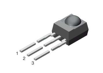 SENSOR IR REC. 38KHz TSOP34838  TSOP34838