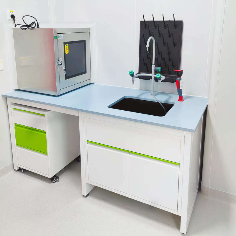 Laboratory Sink Cabinet With Faucet