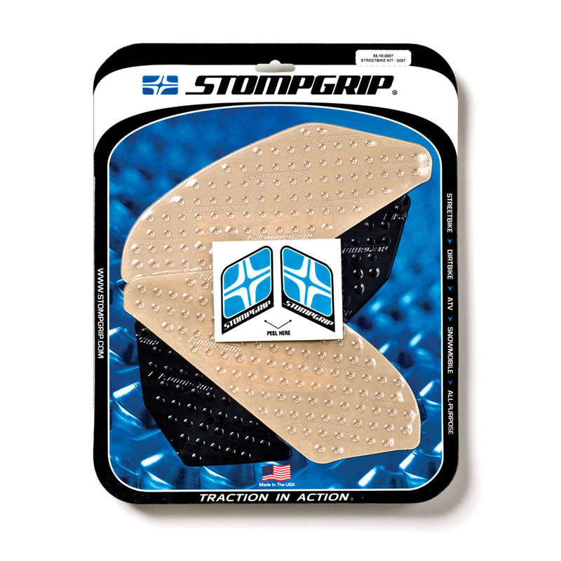 StompGrip - Yamaha YZF1000 R1 (09-14) - Traction Tank Kit - Transparent