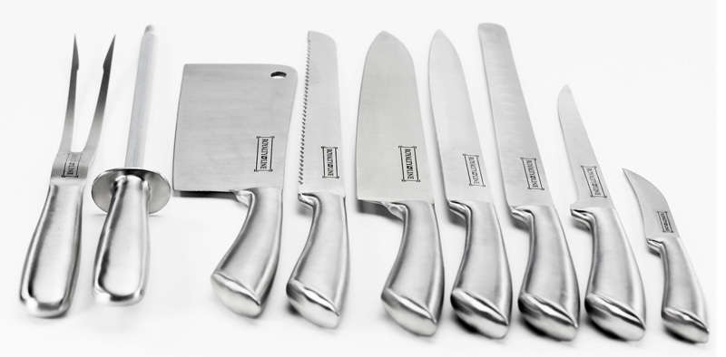Royalty Line - 10 Pieces Stainless Steel Knife Set - Stainless Steel Silver (READ THE DESCRIPTION)