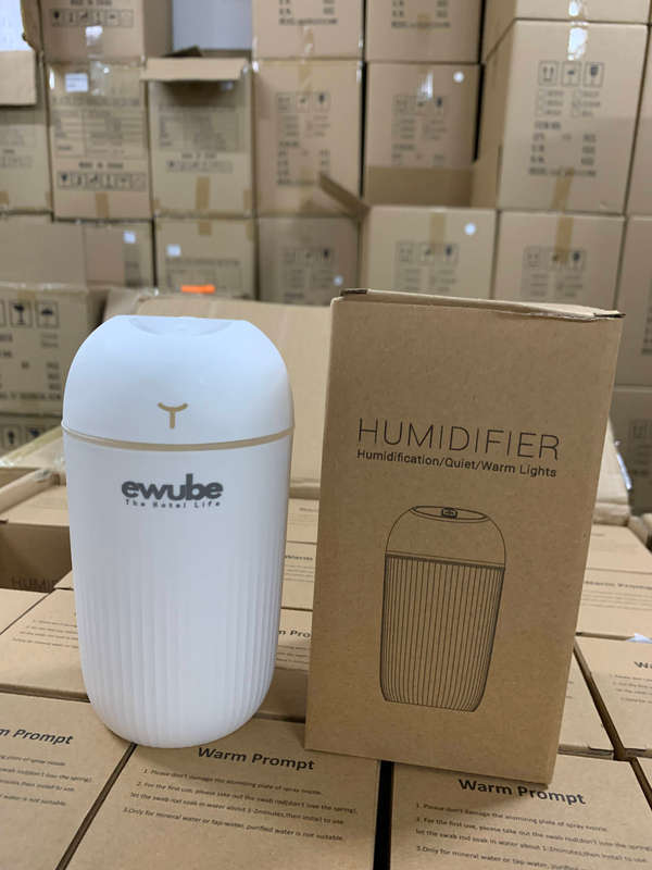 Ewube Portable Home/Car Air Humidifier Essential Oils Diffuser -White