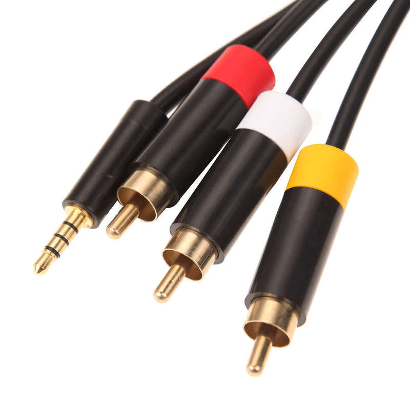 3.5mm Jack to AV Audio Video Cable RCA for Xbox 360 E