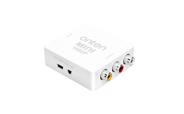 Mini HDMI to RCA Audio Video AV CVBS Adapter Converter For HDTV