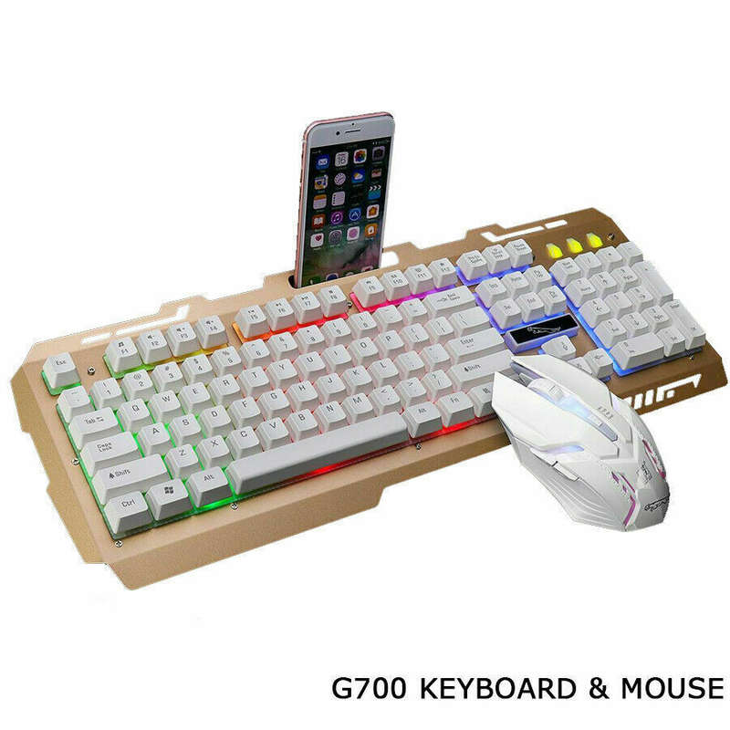 G700 Gaming Wired Keyboard Mechanical Black/White Keyboard+Mouse