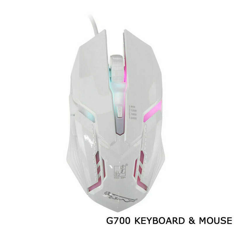 G700 Gaming Wired Keyboard Mechanical Black/White Keyboard+Mouse