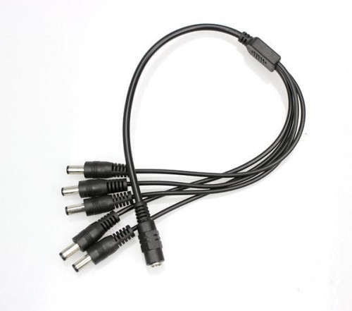 5 Way DC Power Splitter Cable For CCTV Camera Power Connector