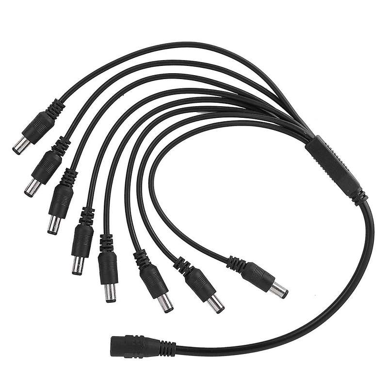 1 Female To 8 Male CCTV 8-way Power Splitter Cable