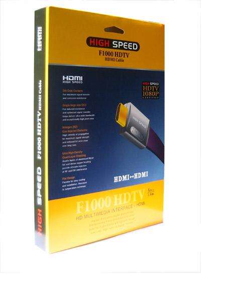5.9ft(1.8M) High Speed F1000 HDTV HDMI CABLE
