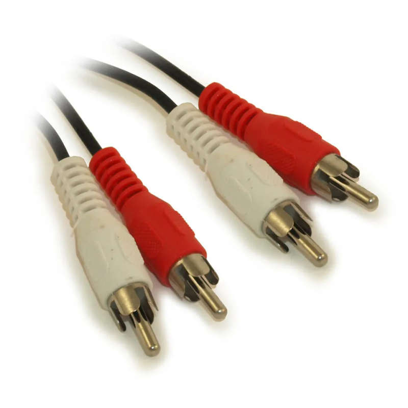 5M High Grade 2X2 RCA Audio Cables Male to Male