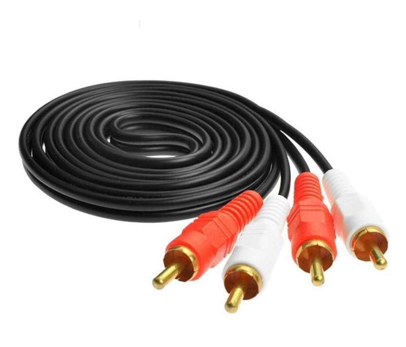 5M High Grade 2X2 RCA Audio Cables Male to Male