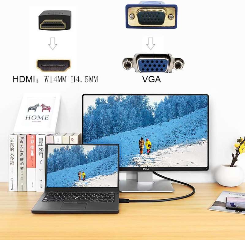 1.5M High Speed HDMI to VGA - Red