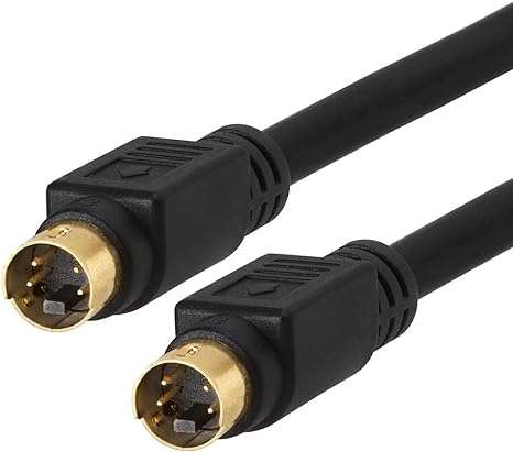 S-video Plug to S Video Cable 4 pin yellow Head