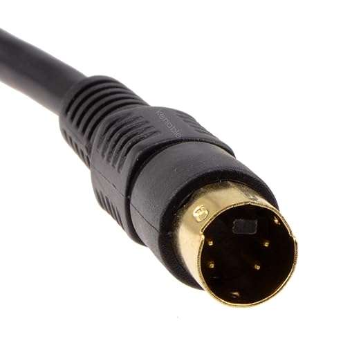 S-video Plug to S Video Cable 4 pin yellow Head