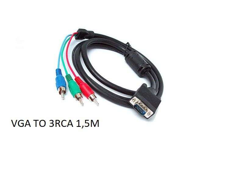 VGA TO 3RCA Computer Cable