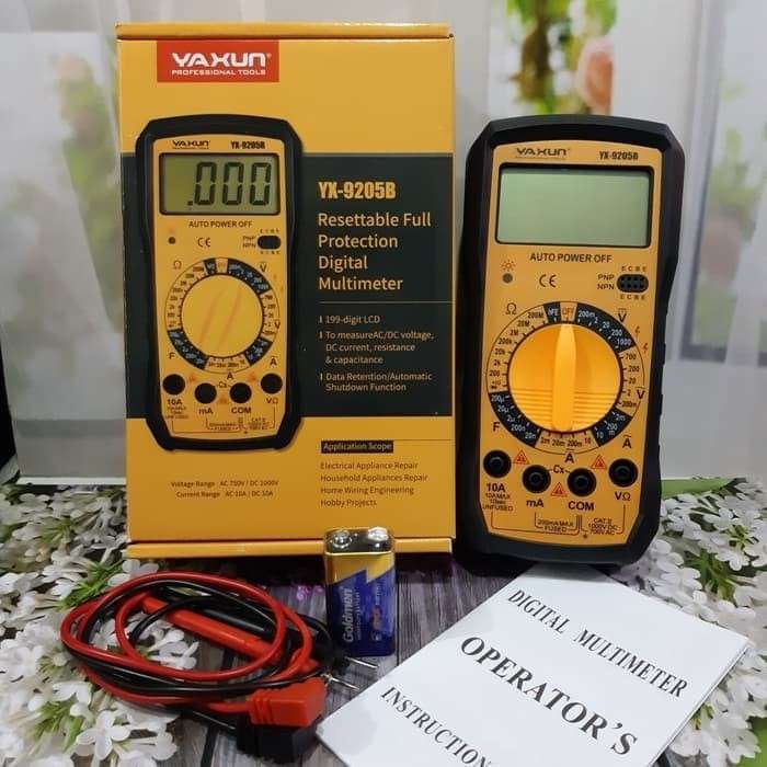 Yaxun yx-9205b full protection digital multimeter