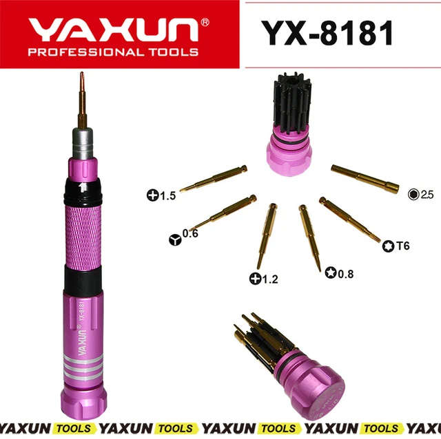 YAXUN YX-8181 6 in 1 portable Screwdriver for iphone
