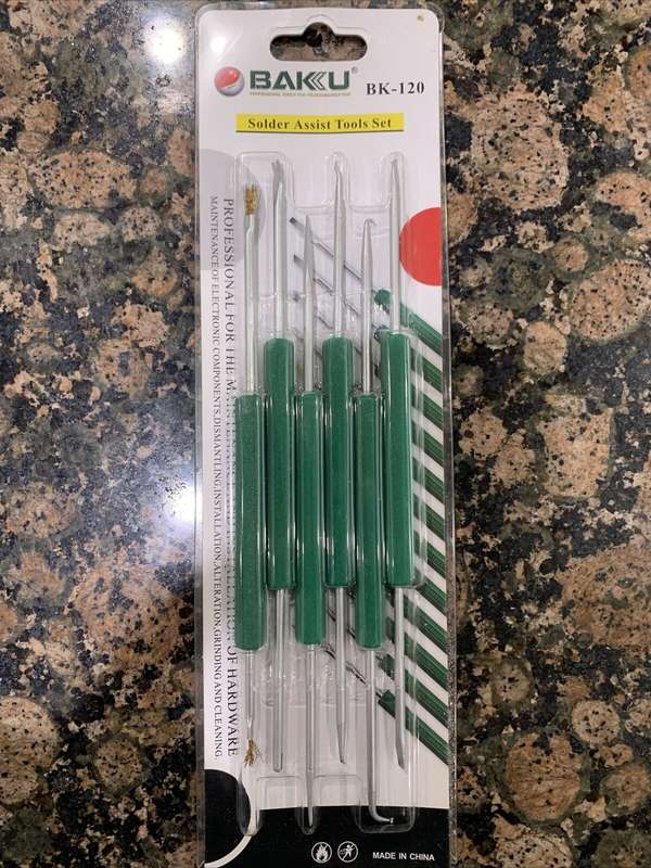 6 Piece Baku BK-120 Tool Kit Welding Soldering Iron