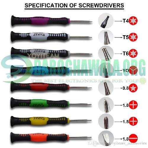 Mobile screwdriver single and separate pcs