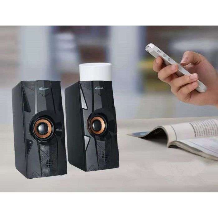 HT-919 USB Multimedia Speakers For PC & Laptop - Black