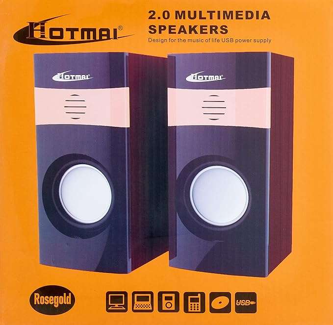 HOTMAI 2.0 multimedia speaker - Rose Gold, Wired