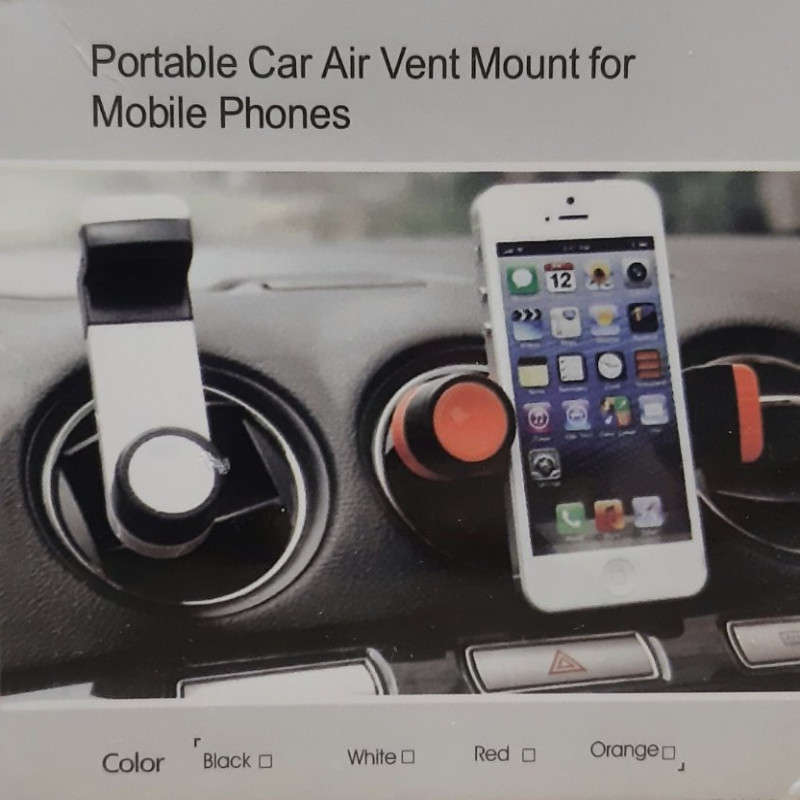 Portable car air vent mount phone holder