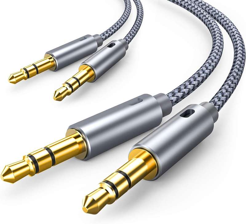2 Pack AUX Cable,  for Car,  3.5Mm Audio Cable, 3m