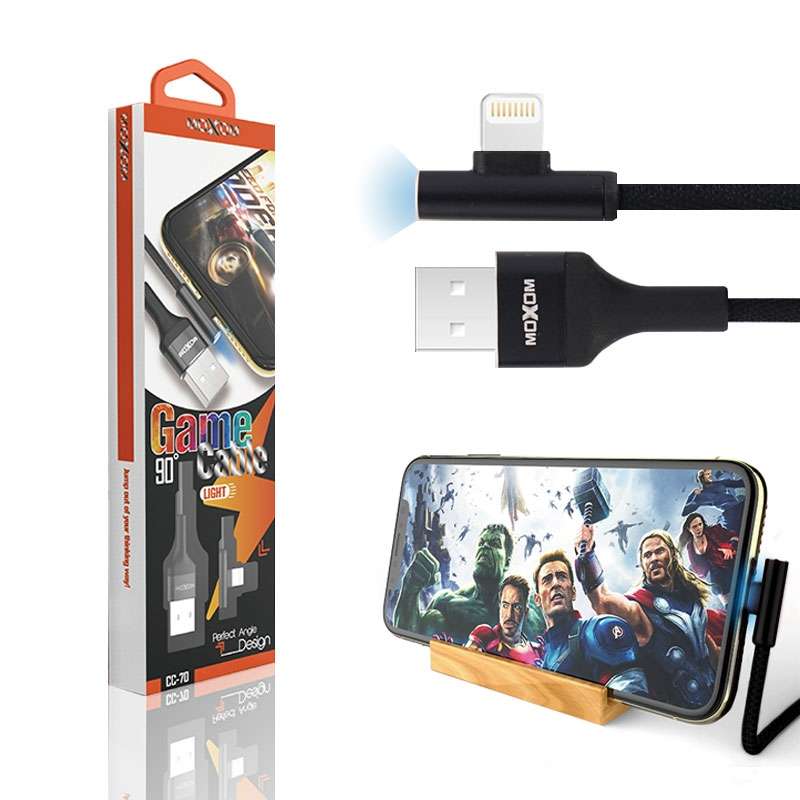 CC-70 Moxom Lightning Cable Game Cable I Phone - Red