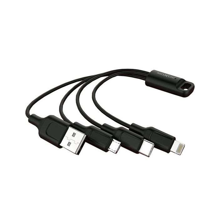 3-in-1 Moxom Key Chain Charging Cable CC-69 For Phone