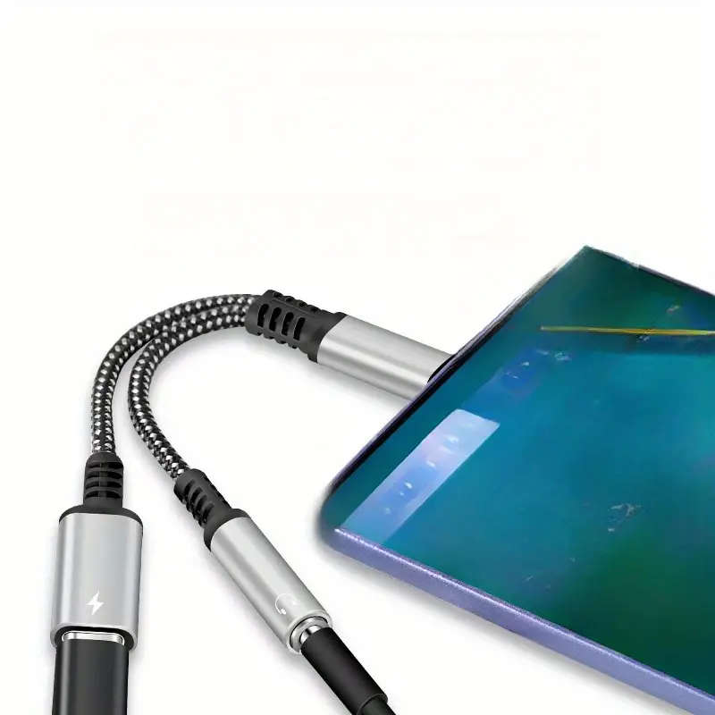 3 in 1 Charging Audio Call Converter for I Phone to type -c