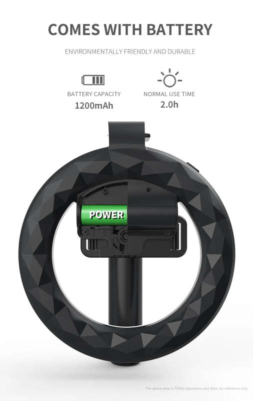 Selfie Stick Ring Light For Youtube Video Makeup Q07