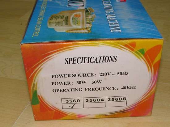 YX3560 220V Display Ultrasonic Cleaning Machine