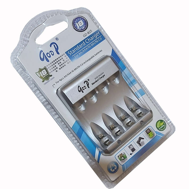 Rechargeable 4pcs Battery Charger for AA/AAA Ni-MH/Ni-CD