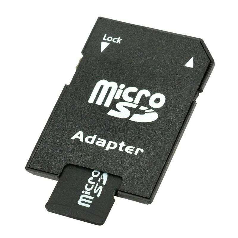 2GB Micro SD Memory Card with SD Card Adapter Black