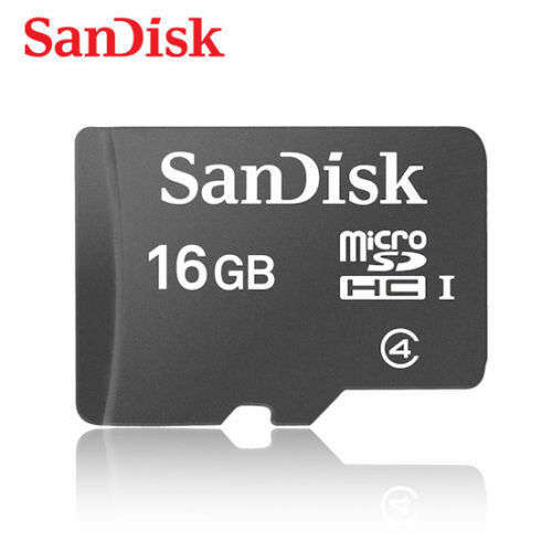 16GB Micro SD Memory Card with SD Card Adapter Black