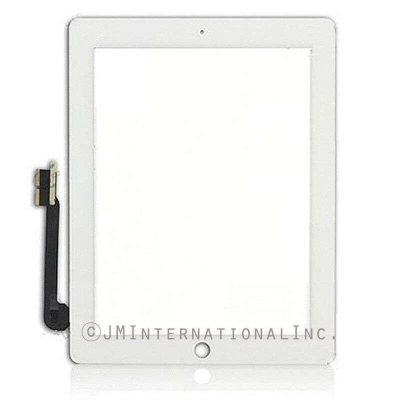 White iPad 3 A1416 A1430 A1403 A1458 A1460 LCD Digitizer Touch Screen Glass