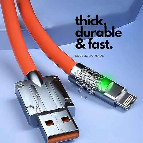 120W Super fast USB To Lightning data Cable for iPhone