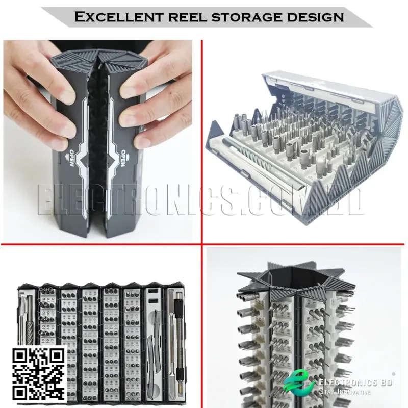 YAXUN YX-6318 Multi-Function 128 In 1 Repair Universal Mobile Phone Tools