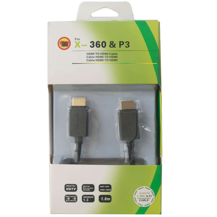 Xbox 360 HDMI TO HDMI Cable (Xbox 360&PS3)