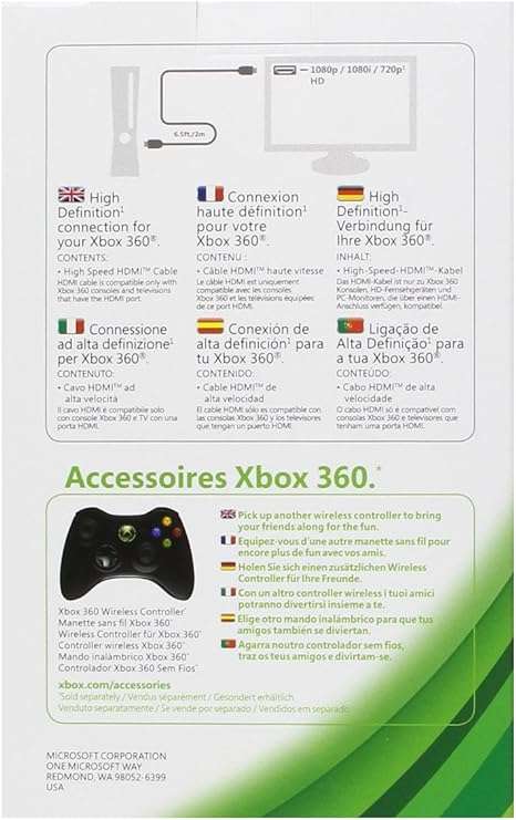 Xbox 360 HDMI TO HDMI Cable (Xbox 360&PS3)
