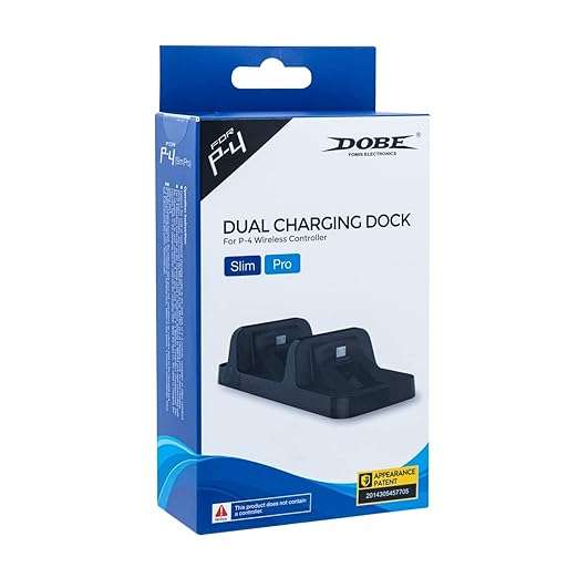 PS4 Wireless Controller Slim Pro Dual Charging Dock