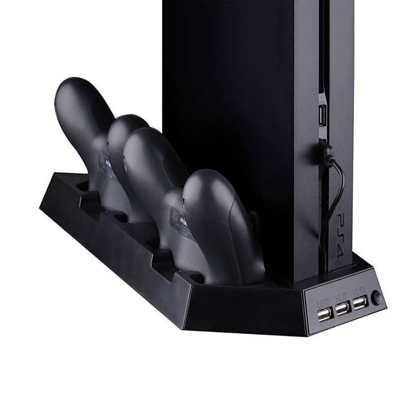 PS4 Slim Vertical Charging Stand With Cooling Fan